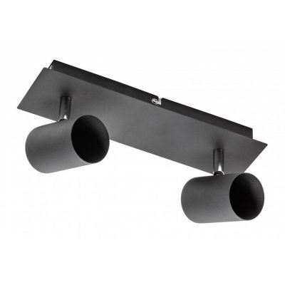 GTV Veneto lampa podsufitowa 2x20 W czarna OS-VEN20WO2-10