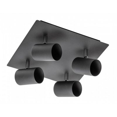 GTV Veneto lampa podsufitowa 4x20 W czarna OS-VEN20WOK4-10