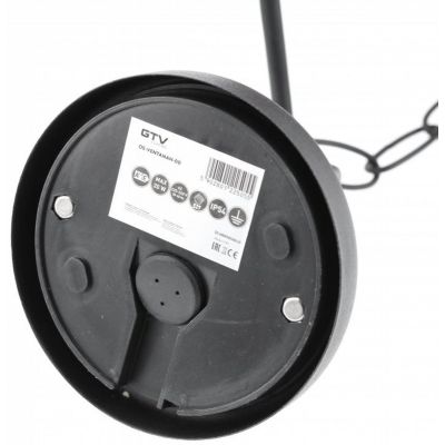 GTV Ventana-H lampa wisząca zewnętrzna 1x20 W czarna OS-VENTANAH-00