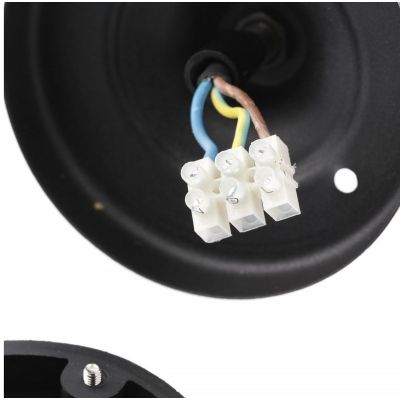 GTV Ventana-H lampa wisząca zewnętrzna 1x20 W czarna OS-VENTANAH-00