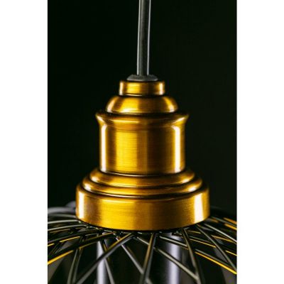 GTV Viela lampa wisząca 1x40 W czarna OS-VIEL1-10-DEC