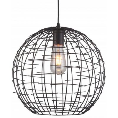 GTV Viela lampa wisząca 1x40 W czarna OS-VIEL2-11-DEC