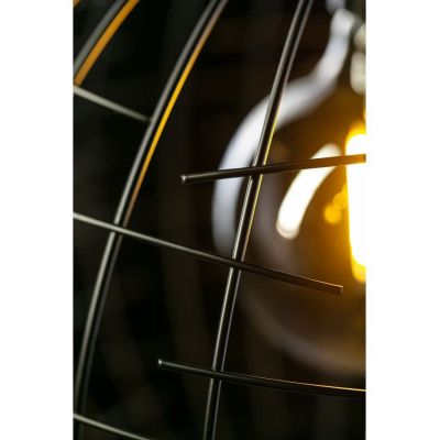 GTV Viela lampa wisząca 1x40 W czarna OS-VIEL2-11-DEC