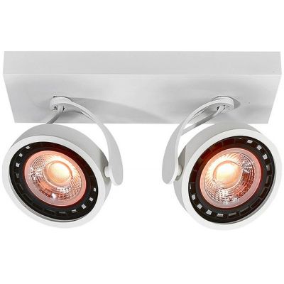 GTV Wally lampa podsufitowa 2x40 W biała OS-WALLY2-00-DEC