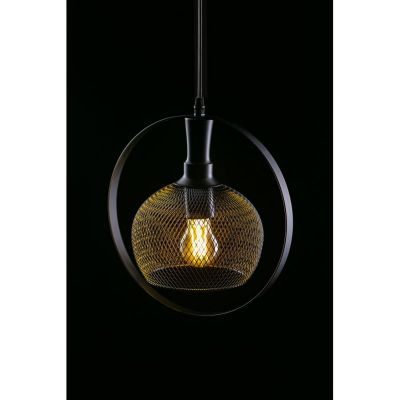 GTV Xalis lampa wisząca 1x40 W czarna OS-XAL1-10-DEC