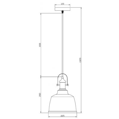 GTV Zenit II lampa wisząca 1x40 W złota OS-ZENIT-II-40-DEC