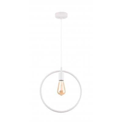 GTV Fija lampa wisząca 1x40 W biała OS-FI-E27-00-DEC