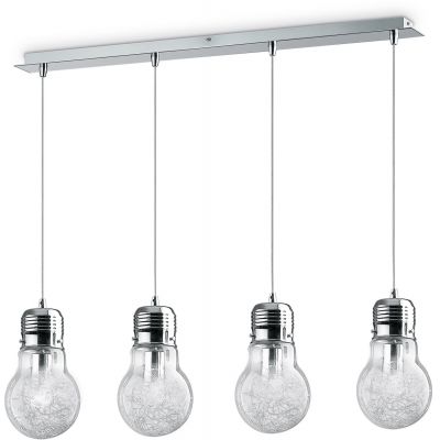 Ideal Lux Luce Max lampa wisząca 4x60W aluminiowa 047799