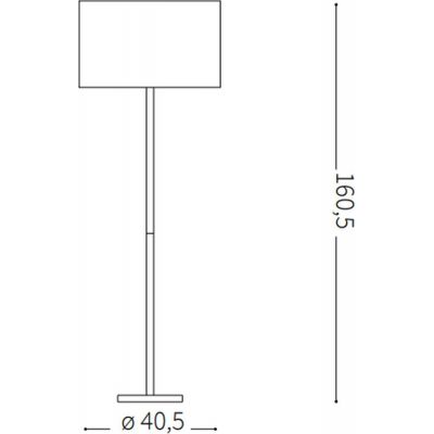 Ideal Lux Hilton lampa stojąca 2x40W biała 075488