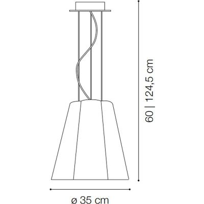 Ideal Lux Sesto lampa wisząca 1x60W biała/chrom 115740