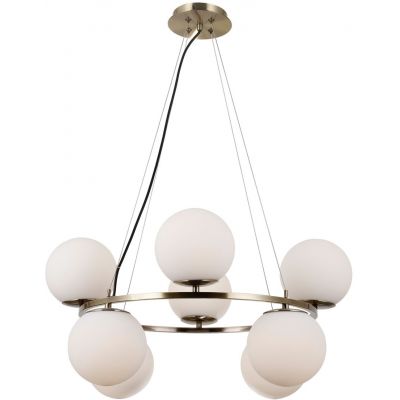 Italux Larosa lampa wisząca 8x5 W brąz antyczny PND-33453-4-4-ABR