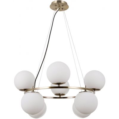 Italux Larosa lampa wisząca 8x5 W brąz antyczny PND-33453-4-4-ABR