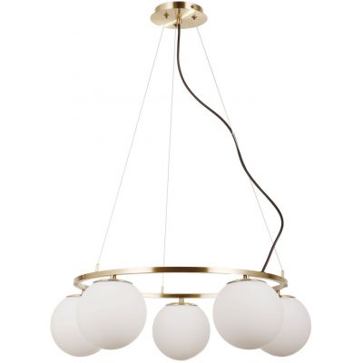 Italux Larosa lampa wisząca 5x5 W brązowa PND-33453-5-ABR