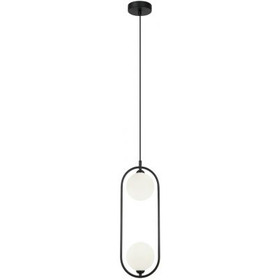 Italux Lupus lampa wisząca 2x25 W czarna PND-3965-2-BK