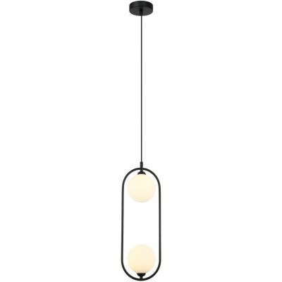 Italux Lupus lampa wisząca 2x25 W czarna PND-3965-2-BK