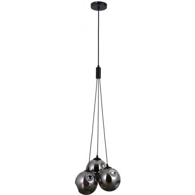 Italux Perlos lampa wisząca 3x5 W czarna PND-54456-3A-HB-SMG