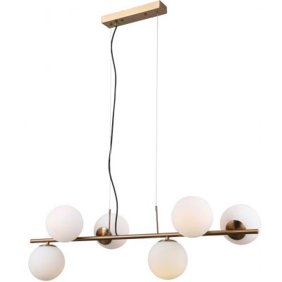 Italux Raddi lampa wisząca 6x5 W złota PND-5510-6-HBR