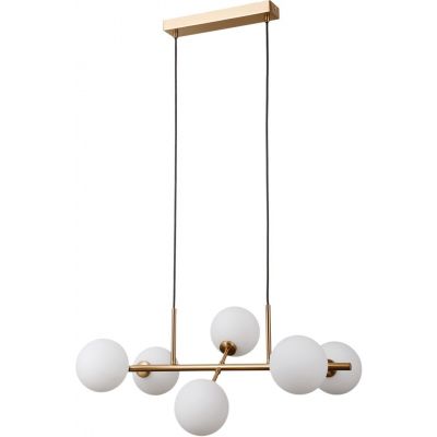 Italux Mirellio lampa wisząca 6x5 W mosiądz PND-66463-6-HB