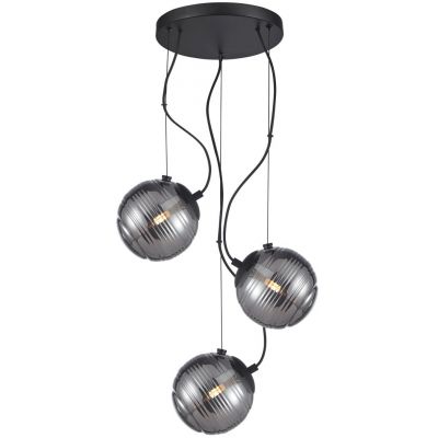 Italux Perona lampa wisząca 3x40 W czarna PND-92389-3A-BK