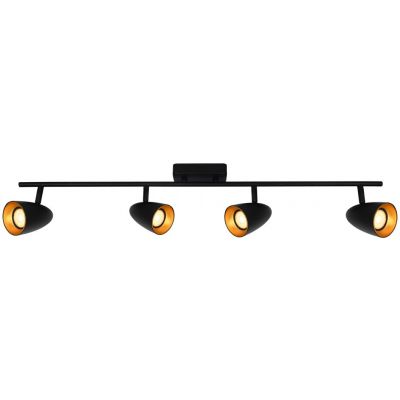 Italux Tino lampa podsufitowa 4x10 W czarna SPL-36748-4-BK-GD