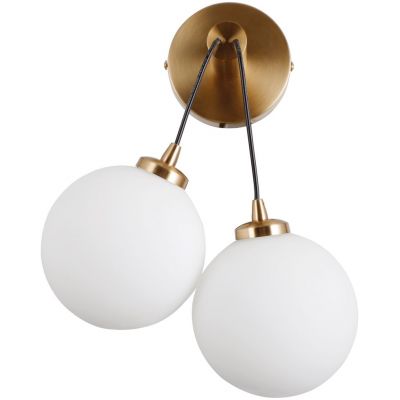 Italux Perlos kinkiet 2x5 W mosiądz WL-54456-2-HB