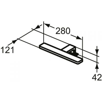 Ideal Standard Mirror&Light lampa meblowa 1x5,5 W chrom T3190AA