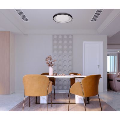 Italux Alessia plafon 1x50 W czarny 5280-850RC-BK-3