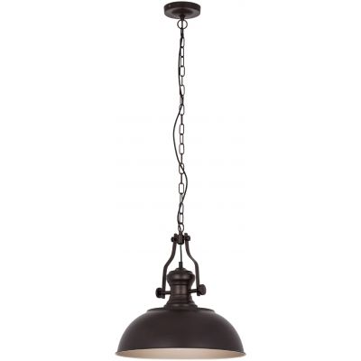 Italux Rosalia lampa wisząca 1x60 W brązowa MDM-2646/1 BR+GD