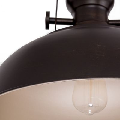 Italux Rosalia lampa wisząca 1x60 W brązowa MDM-2646/1 BR+GD