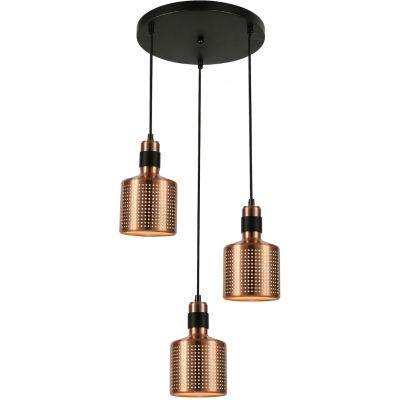 Italux Restenza lampa wisząca 3x40 W mosiądz PND-2439-3-COP