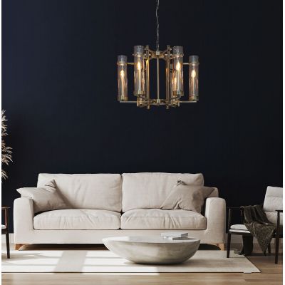 Italux Aspen lampa wisząca 6x40 W brąz antyczny PND-31186-6A-ABR