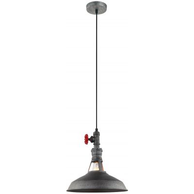 Italux Garibaldo lampa wisząca 1x60 W szary/popielaty MDM-2781/1 GR+BK