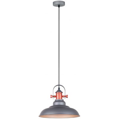 Italux Temper lampa wisząca 1x60 W szary/popielaty MDM-2986/1 GR
