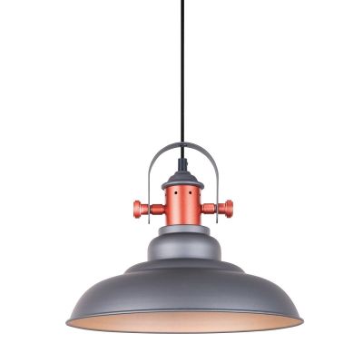 Italux Temper lampa wisząca 1x60 W szary/popielaty MDM-2986/1 GR