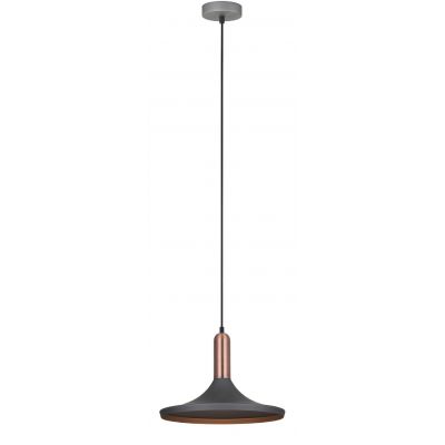 Italux Lusty lampa wisząca 1x60 W szary/popielaty MDM-3027/1 GR+RC