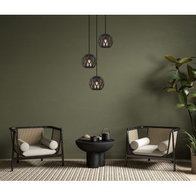 Italux Hilo lampa wisząca 3x40 W czarna PND-22341-3SA-BK