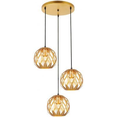 Italux Hilo lampa wisząca 3x40 W złota PND-22341-3SA-GD