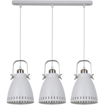 Italux Franklin lampa wisząca 3x60 W biała MD-HN8026S-3-WH+S.NICK