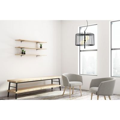 Italux Daren lampa wisząca 3x25 W czarna MDM-3937/3 BK