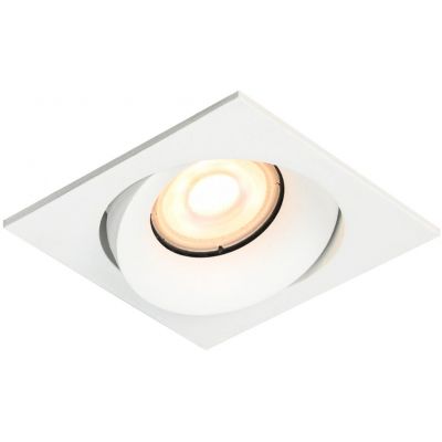 Italux Ponar lampa podsufitowa 1x10 W biała DL-26451-GU10-WH