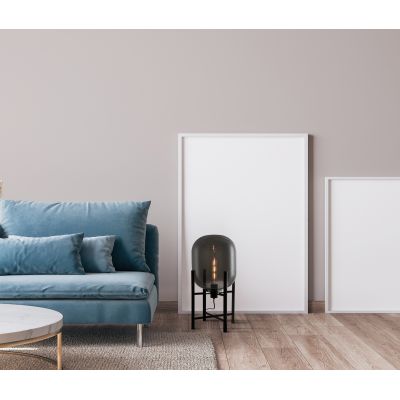 Italux Maversa lampa stojąca 1x60 W czarny/grafitowy lustrzany FL-82321-1A-S