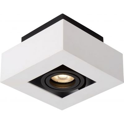Italux Casemiro lampa podsufitowa 1x50 W biała-czarna IT8001S1-WH/BK