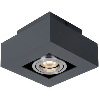 Italux Casemiro lampa podsufitowa 1x50 W czarna-aluminium IT8002S1-BK/AL