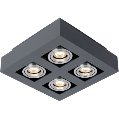 Italux Casemiro lampa podsufitowa 4x40 W czarna-aluminium IT8002S4-BK/AL