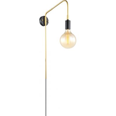 Italux Malene kinkiet 1x40 W czarny-złoty MBM3386/1 BK+GD