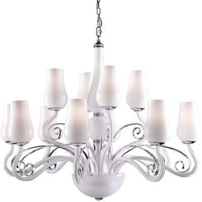 Italux Lybra lampa wisząca 12x40 W biała MD10904-12A