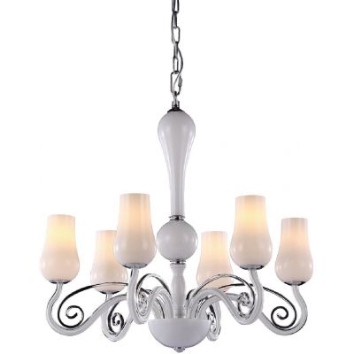 Italux Lybra lampa wisząca 6x40 W biała MD10904-6A