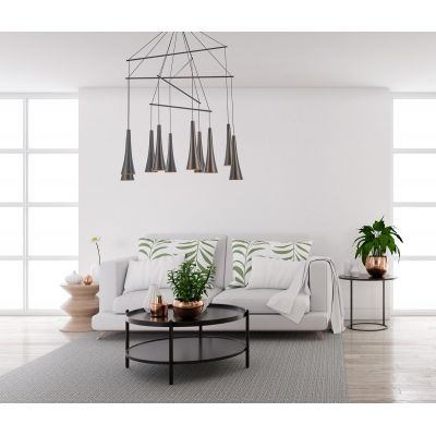 Italux Luca lampa wisząca 10x50 W brązowa MD16115-10A