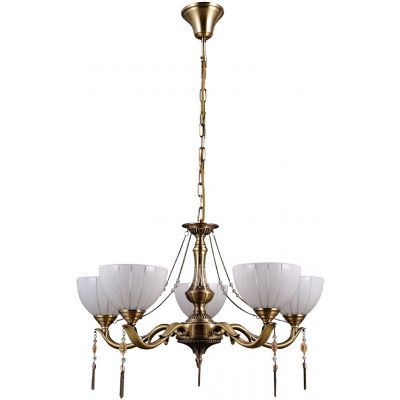 Italux Baxio lampa wisząca 5x60 W złota MD38445-5