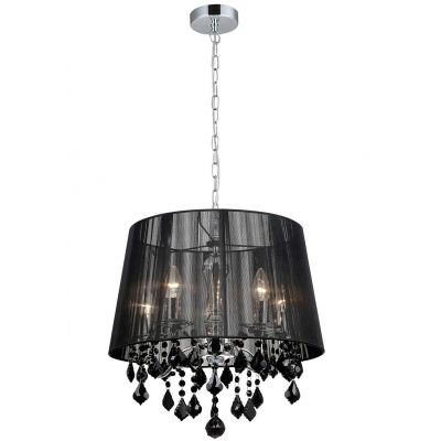 Italux Cornelia lampa wisząca 5x40 W czarna MDM-2572/5 BK